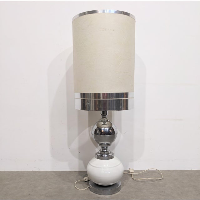 Large Vintage Table Lamp from Delmas, 1970s For Sale - Image 6 of 6
