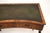 Brown Walnut Leather Top Concave Desk, 1930 For Sale - Image 8 of 12