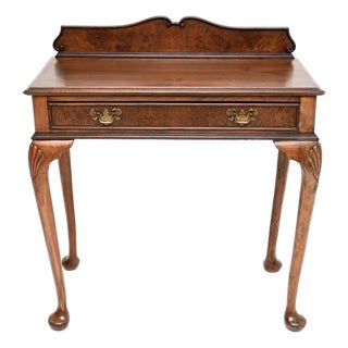 Antique Walnut Console Table, 1930 For Sale
