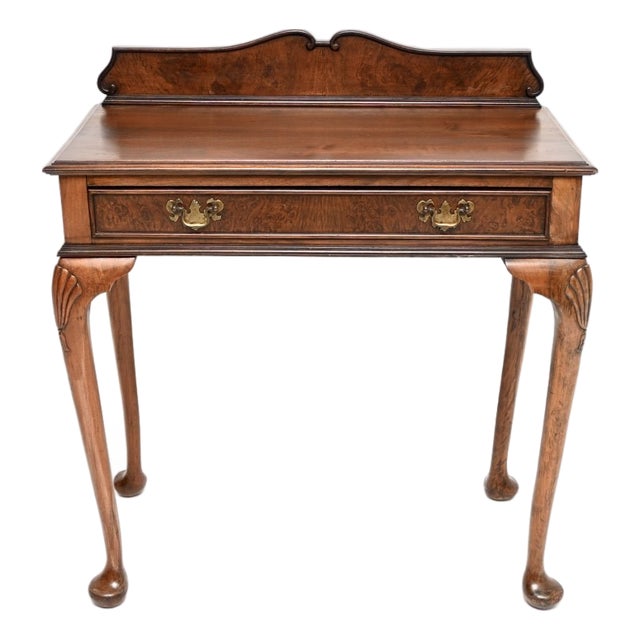 Antique Walnut Console Table, 1930 For Sale