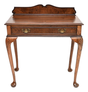 Antique Walnut Console Table, 1930