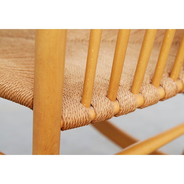 Vintage J16 Rocking Chair by Hans J. Wegner for FDB Møbler, 1960s For Sale - Image 10 of 17