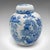 Mid-Century Modern 1970's Vintage Blue and White Ginger Jar For Sale - Image 3 of 10