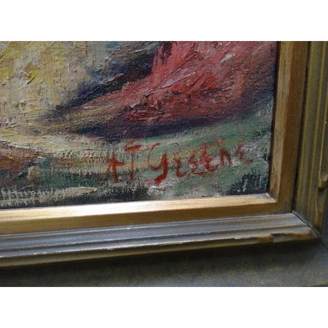 Haunting portrait of a young woman circa 1920s, stylish bob intact. A.J. Greene, “Portrait of a Young Girl.” Oil on...