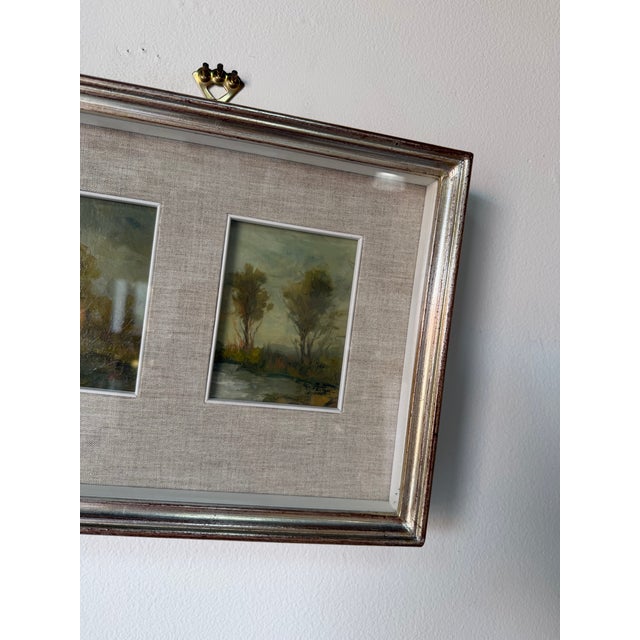 Vintage Rogiani Impressionist Landscape Oil on Canvas Board Painting – Framed For Sale - Image 9 of 12