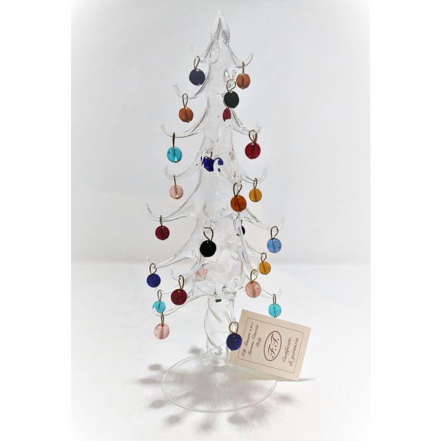Contemporary Tessaro Raffaele Murano Glass Christmas Tree For Sale - Image 3 of 4