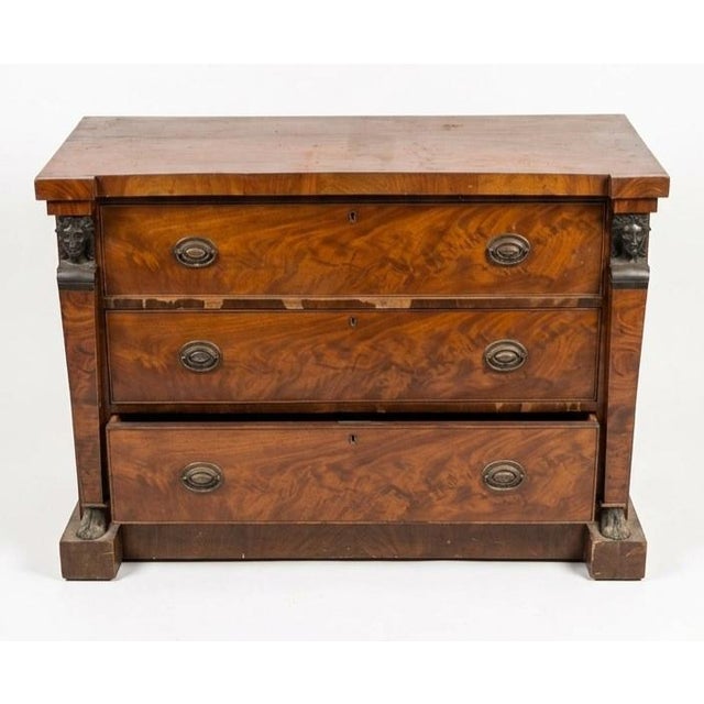 French Early 19th Century French Empire Commode / Chest of Drawers For Sale - Image 3 of 5