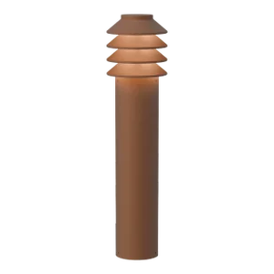 Bysted Garden Long' Outdoor Bollard Light for Louis Poulsen in Corten Red