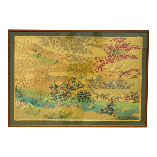 Sōgara Yūzen Japanese Artwork, Framed For Sale