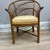 1970’s Boho-Style Fan Shapes Barrel Hand Woven Rattan and Bamboo Chair For Sale In Providence - Image 6 of 7