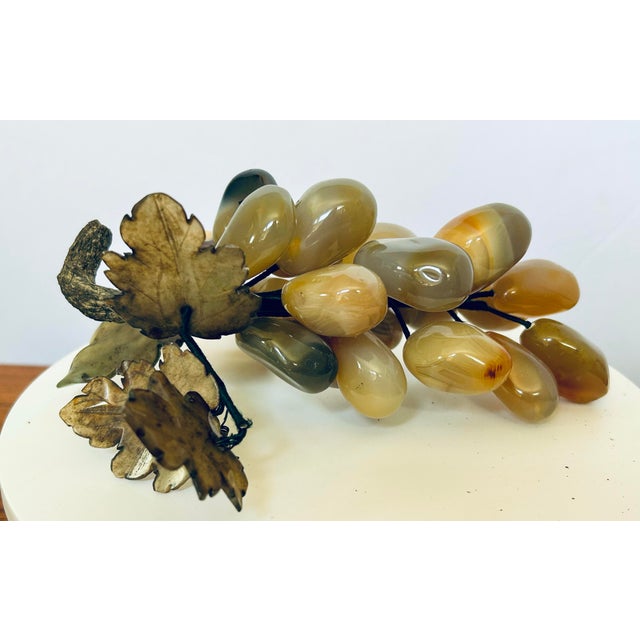 Gemstone Pair MCM Agate Stone Fruit For Sale - Image 7 of 10