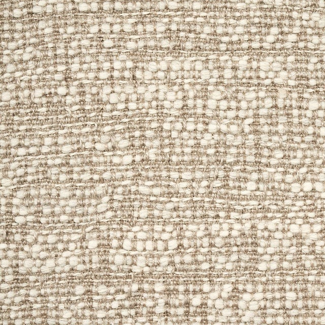 Traditional Sample - Schumacher Beacon Linen Wool Texture in Natural For Sale - Image 3 of 3