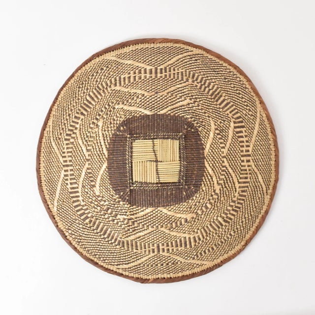 Tan Early 20th Century Tonga Binga Basket 20 Inch For Sale - Image 8 of 8