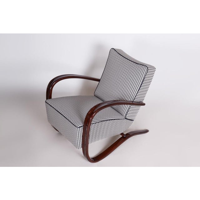 Art Deco Model H-269 Lounge Chair in Beech attributed to Jindřich Halabala for Up Závody, Former Czechoslovakia, 1930s For Sale - Image 17 of 18