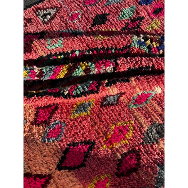 Textile Moroccan Boujad Wool Rug, 1990 For Sale - Image 7 of 10