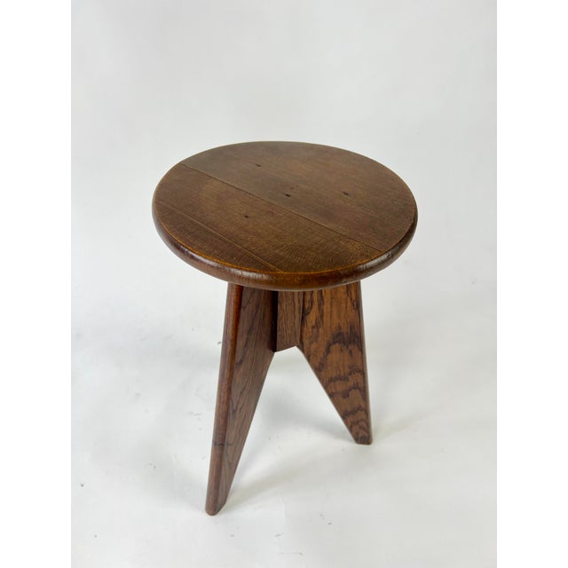 French Modernist Stool, 1940s For Sale - Image 9 of 14