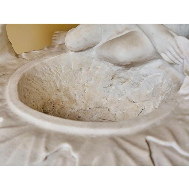 Classicist Marble Vase with Figural Decoration For Sale - Image 9 of 12