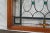 Antique Victorian French Neoclassical Stained Glass Ribbon Torchiere Window For Sale - Image 11 of 12