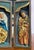 Late Gothic Polychromed Wooden Triptych Relief of Madonna and Child with Saints, 15th–16th Century For Sale - Image 4 of 18