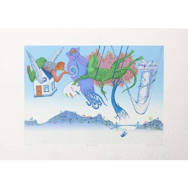 Carlos Carreiro, Composition, 1986, Screenprint For Sale - Image 6 of 6