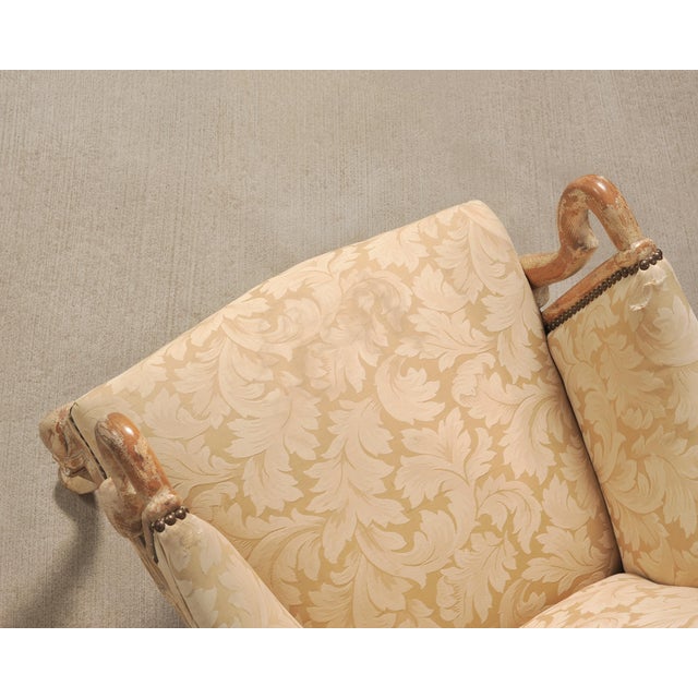 Pair of Country French Provincial Wingback Bergère Armchairs For Sale - Image 14 of 18