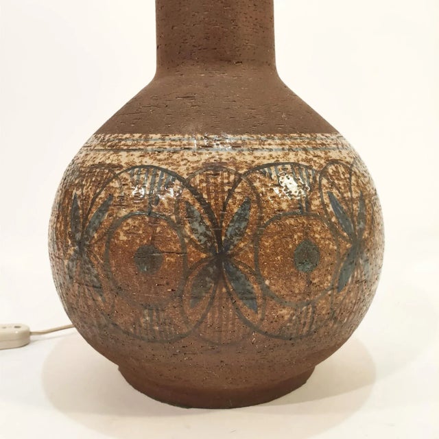 Spanish Ceramic Table Lamp by ASO, 1960s For Sale - Image 9 of 11