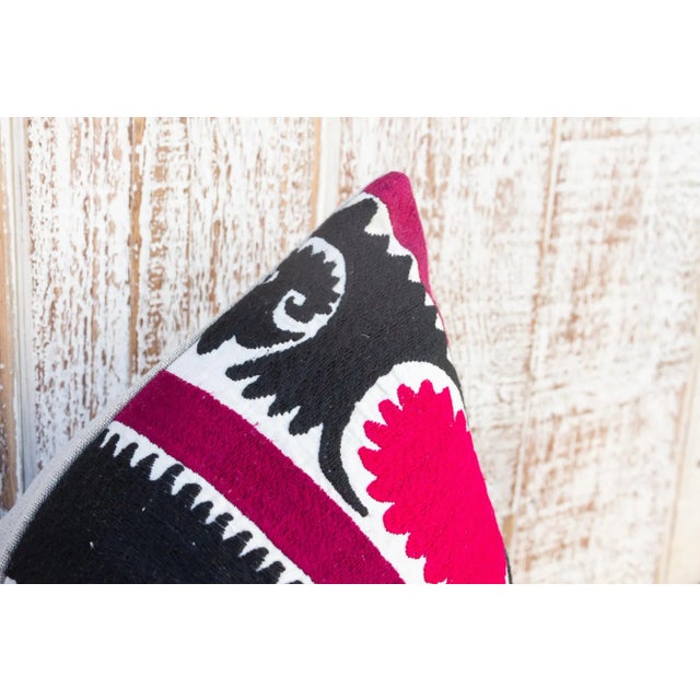 Fizuza Gul Suzani Lumbar Pillow For Sale - Image 4 of 9