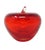 A candy apple red glass apple paperweight. Made of translucent hand blown glass, this piece has a rich glossy finish and a...