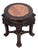 Chinese Hardwood and Marble Low Pedestal Table For Sale - Image 4 of 4