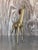 Vintage Hollywood Regency Brass Giraffe Sculpture For Sale In West Palm - Image 6 of 13