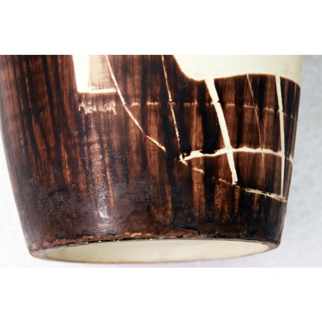 Large Ceramic Vase with Engraved Decoration from Faenza, 1970s For Sale - Image 12 of 13