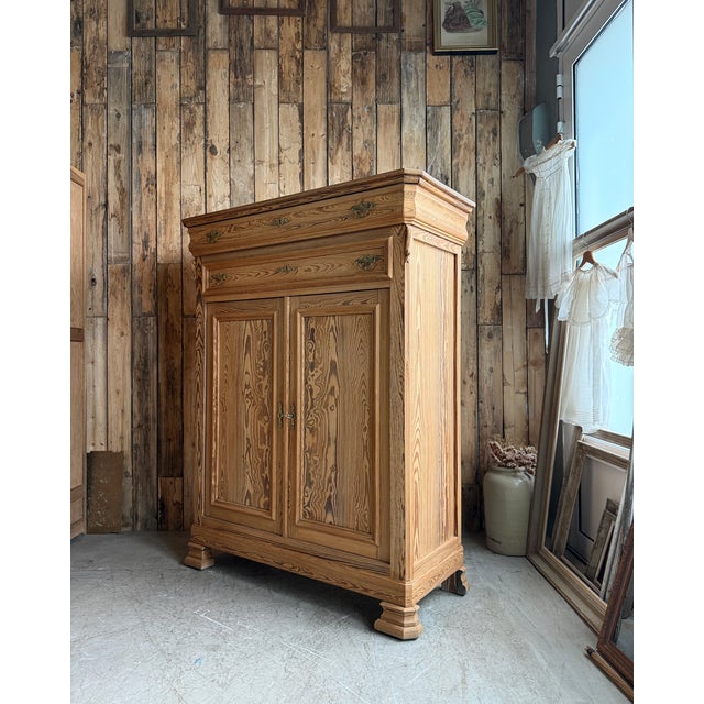 Large Louis Philippe Sideboard in Pitch Pine, 1890s For Sale - Image 5 of 14