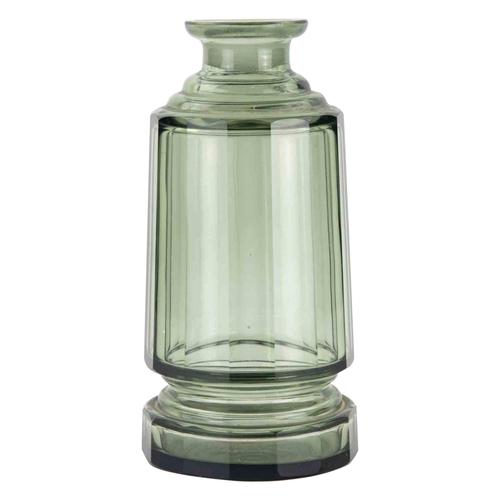 1920s Vintage Art Deco Green Glass Vase, Art Glass, Europe, 1940s Design, 1920s, Glass For Sale - Image 5 of 5