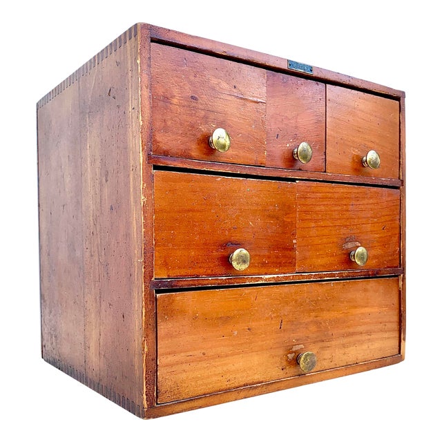 1930s Vintage Wood Apothecary Cabinet Chairish