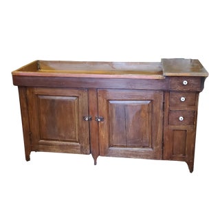 19th C Copper Top Pennsylvania Dry Sink For Sale