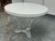 2010s Bespoke Round White Caesarstone Top + Lucite Pedestal Base, 42 Inches For Sale - Image 5 of 12
