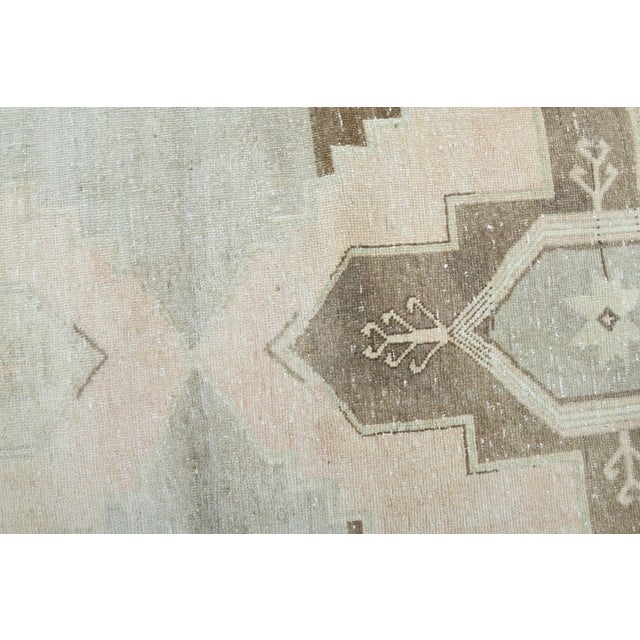 1970s 1970s Vintage Handmade Wool Cotton Turkish Pink Runner Rug For Sale - Image 5 of 11