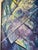 Vintage Noney Coleman "Escape" Geometric Abstract Oil on Canvas – Framed For Sale - Image 10 of 12