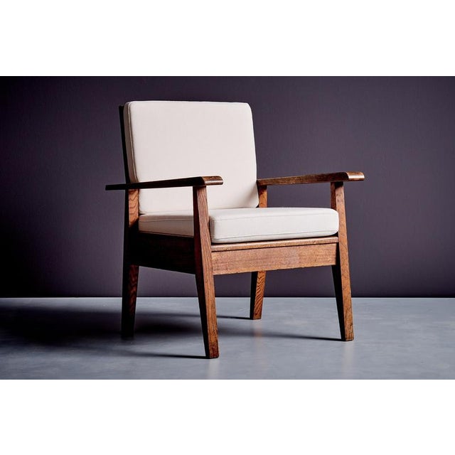 French Lounge Chairs in the styler of René Gabriel, France, 1940s For Sale - Image 4 of 14