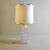 Mid-Century Modern White Ceramic Table Lamp, 1960s For Sale - Image 3 of 12