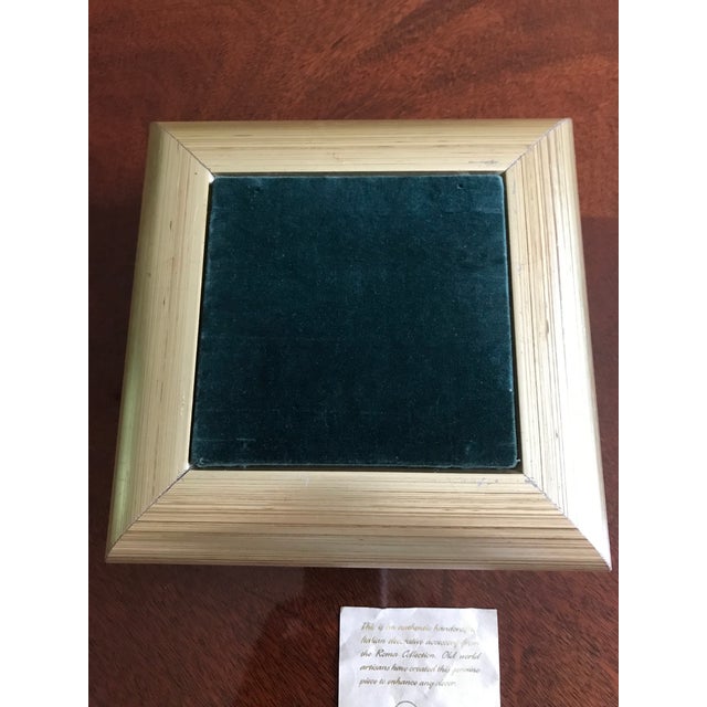 1990s Roma Authentic Handcrafted Italian Floral/ Beaded Filigree Decor For Sale In Atlanta - Image 6 of 9