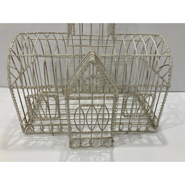 Hand crafted wire Whimsical house theme Height 18 Width 14 Depth 10
