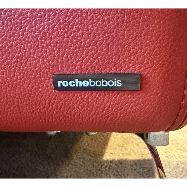 2020s Roche Bobois Red-Orange Sofa For Sale - Image 5 of 5