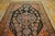 1900s S. Black Salmon Medallion Tribal Antique Persian Ghashgaie Rug 5'2" X 7'4" Knotted Pile Wool Carpet For Sale - Image 4 of 11
