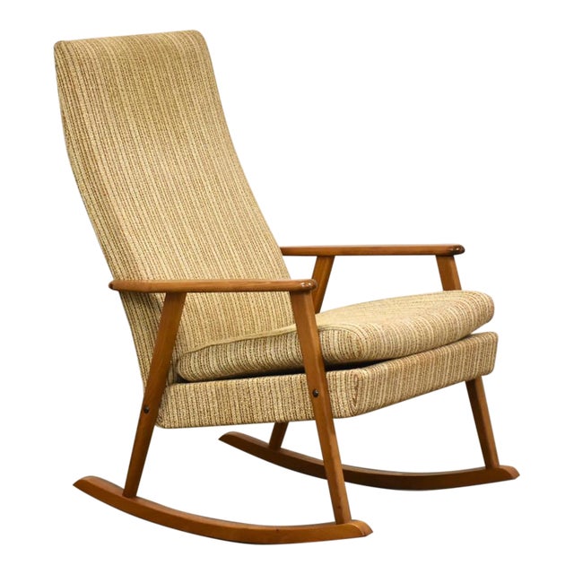 1960s Danish Modern Rocking Chair For Sale
