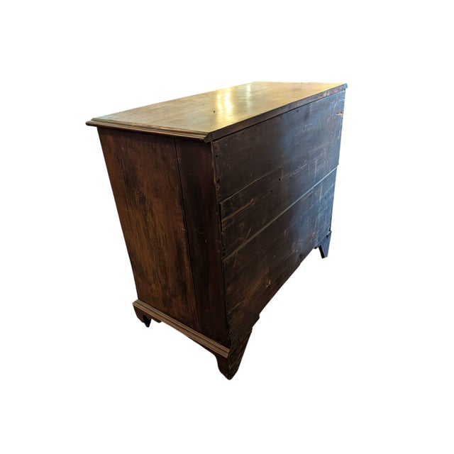 Mid 18th Century George III English Georgian Mahogany Chest of Drawers For Sale - Image 10 of 11