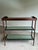Glass Late 20th Century Baker Jacques Garcia Tiered Mahogany Mirrored Beveled Glass Drybar Side Table For Sale - Image 7 of 12