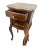 French Antique French Nightstand Marble Top Commode Cabinet, Drawer, Carved Walnut For Sale - Image 3 of 12