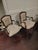 Early 21st Century Louis XV Style Carved Wood Arm Chairs With Floral Tapestry Upholstry For Sale - Image 5 of 8