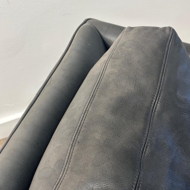 Animal Skin Pair of No. 989 T-Back Cube Lounge Chairs by Milo Baughman for Thayer Coggin For Sale - Image 7 of 12